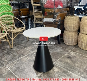 Bàn sofa chân sắt mặt đá HTT-01