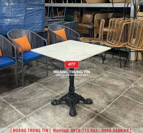 Bàn chân gang đúc mặt đá HTT02