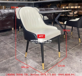 Ghế ăn nhà hàng gỗ nệm cao cấp HTT05