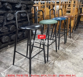 Ghế bar sắt nệm HTT03