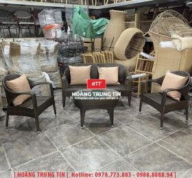 Sofa đan nhựa giả mây HTT085