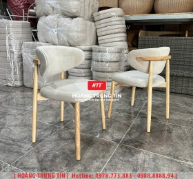 Ghế cafe gỗ nệm cao cấp HTT55