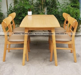 Bộ bàn ghế ăn gỗ mango