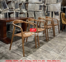 Ghế cafe gỗ Neva có tay HTT01