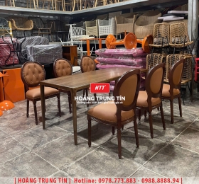 Bàn ghế nhà hàng cao cấp HTT-023