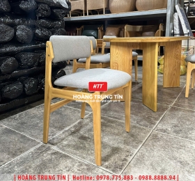 Ghế cafe gỗ nệm cao cấp HTT61