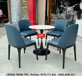 Bàn ghế sofa gỗ nệm cafe HTT15