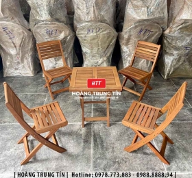 Bàn ghế quán trà sữa, ăn vặt HTT12