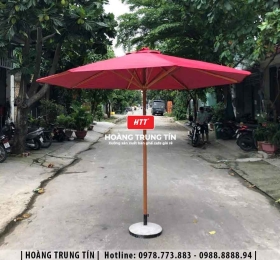 Dù che nắng chính tâm khung gỗ 3m HTT01