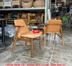 Ghế cafe gỗ nệm cao cấp HTT56