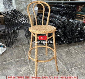 Ghế bar đan nhựa giả mây HTT010
