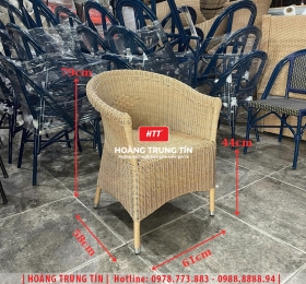 Ghế cafe đan nhựa giả mây HTT086