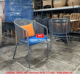 Ghế cafe đan nhựa giả mây HTT110
