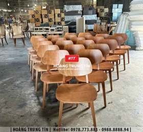 Ghế PLC gỗ cafe cao cấp HTT02