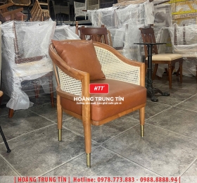 Ghế cafe gỗ nệm cao cấp HTT50