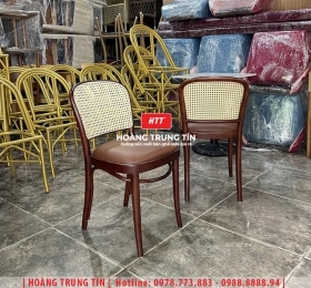 Ghế cafe gỗ nệm cao cấp HTT53