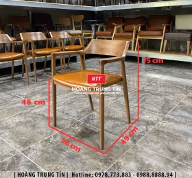 Ghế cafe Hinosima gỗ nệm HTT-01