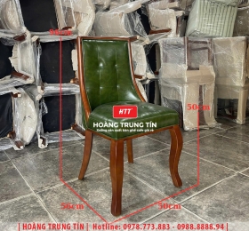 Ghế ăn nhà hàng gỗ nệm cao cấp HTT03