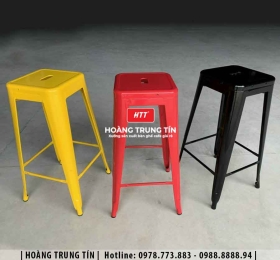 Ghế bar sắt ngoài trời HTT01