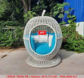 Ghế sofa ngoài trời hình đan nhựa mây HTT-01