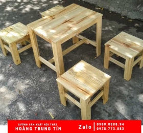 Bàn ghế gỗ lùn (4)
