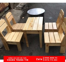 Bàn ghế gỗ lùn (5)