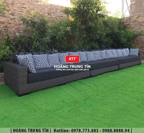 Sofa đan nhựa giả mây HTT19