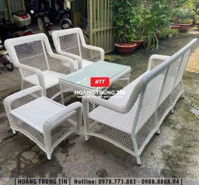 Sofa đan nhựa giả mây HTT23