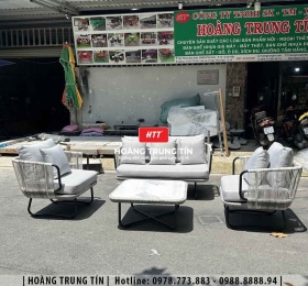 Sofa đan nhựa giả mây HTT07