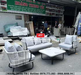 Sofa đan nhựa giả mây HTT081