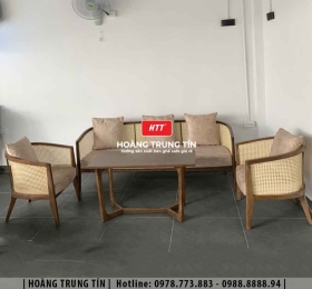 Sofa gỗ nệm cao cấp HTT05