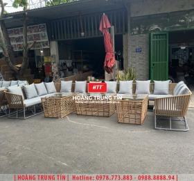 Sofa đan dây dù ngoài trời HTT-02