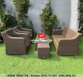 Sofa đan nhựa giả mây HTT12