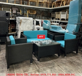 Sofa đan nhựa giả mây HTT38