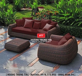 Sofa đan nhựa giả mây HTT16