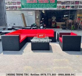 Sofa đan nhựa giả mây HTT29