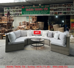 Sofa đan nhựa giả mây HTT39
