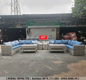 Sofa đan nhựa giả mây HTT10