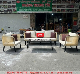 Sofa đan nhựa giả mây HTT086