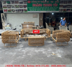 Sofa đan nhựa giả mây HTT087