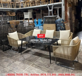 Sofa đan nhựa giả mây HTT089