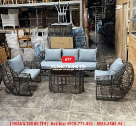 Sofa đan nhựa giả mây HTT090