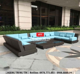 Sofa đan nhựa giả mây HTT18