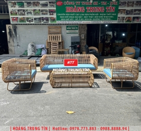 Sofa đan nhựa giả mây HTT098