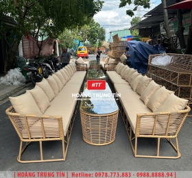 Sofa đan nhựa giả mây HTT41