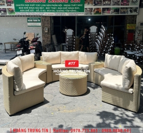 Sofa đan nhựa giả mây HTT094