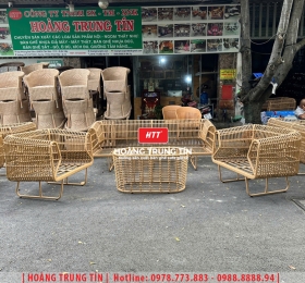 Sofa đan nhựa giả mây HTT095