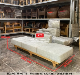 Sofa gỗ nệm cao cấp HTT03