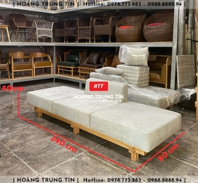 Sofa gỗ nệm cao cấp HTT02