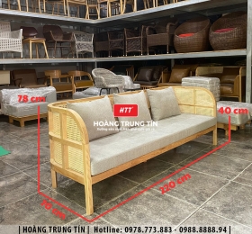Sofa gỗ nệm cao cấp HTT04